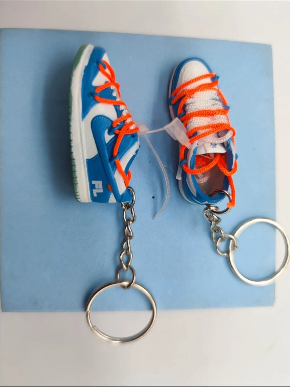 Black & White Sneaker Keychain | Mini Shoe Charm